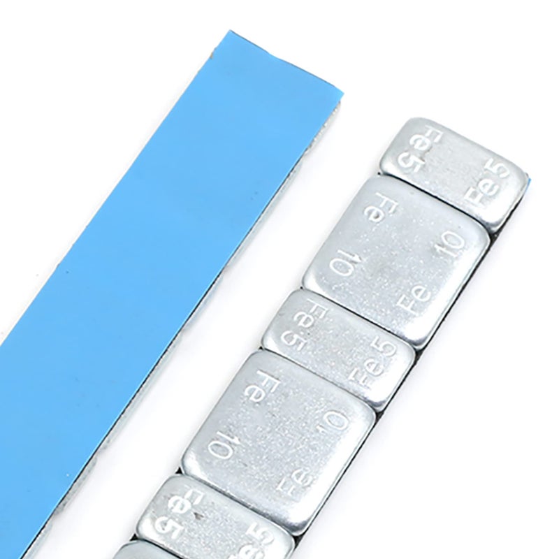 F FIERCE CYCLE 2.1oz Adhesive Back Wheel Balance Weights Strips for Motorcycle 124 x 18mm 5pcs - Image 5